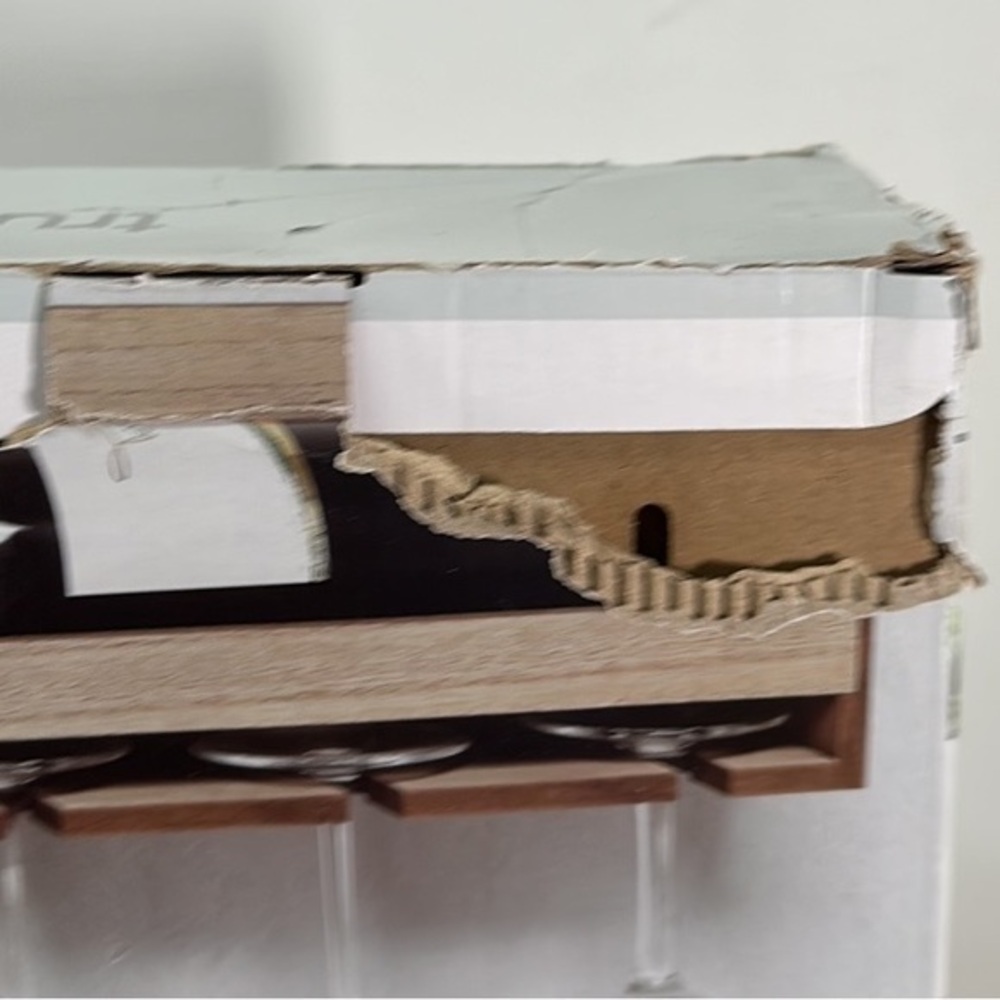 True Living Wine Rack. New in box. Box is damaged - Picture 8 of 8